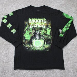 Lurking‎ Class Shirt Mens Medium Black/Green by Sketchy Tankx x Stikker die S/S